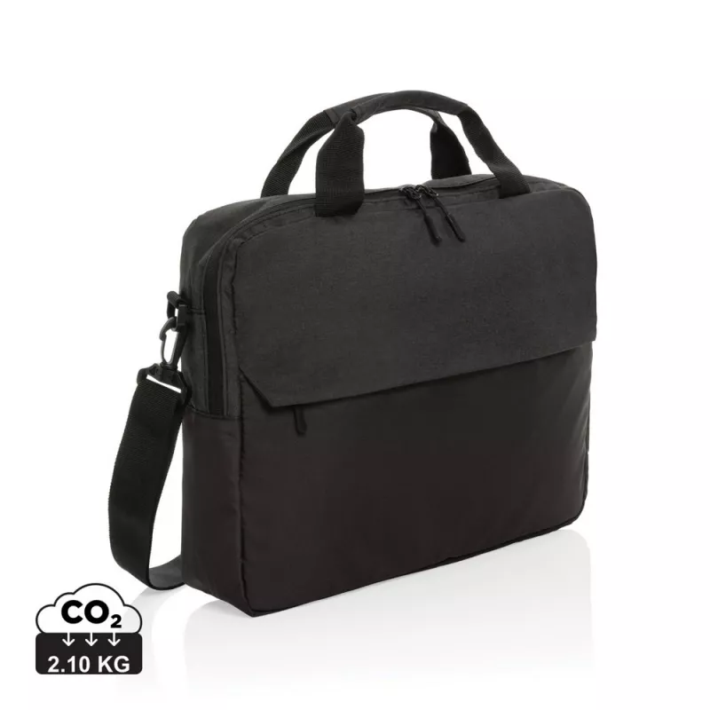 Torba na laptopa 15,6" AWARE™ Kazu, poliester z recyklingu - czarny (P732.171)