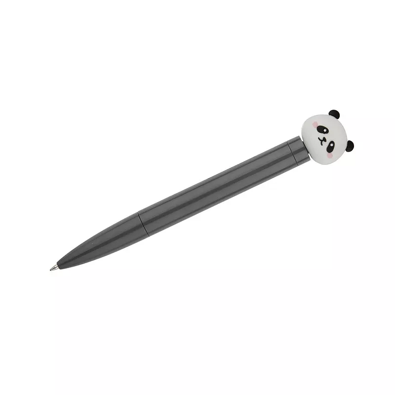 Długopis ze spinerem SKIPPI - Jabłko - szary (19828-14)