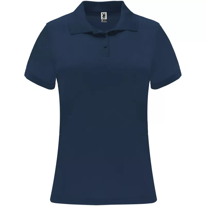 Damska sportowa koszulka polo z poliestru 150 g/m² ROLY MONZHA WOMAN 0410 - Navy Blue (R0410-NAVYBLUE)