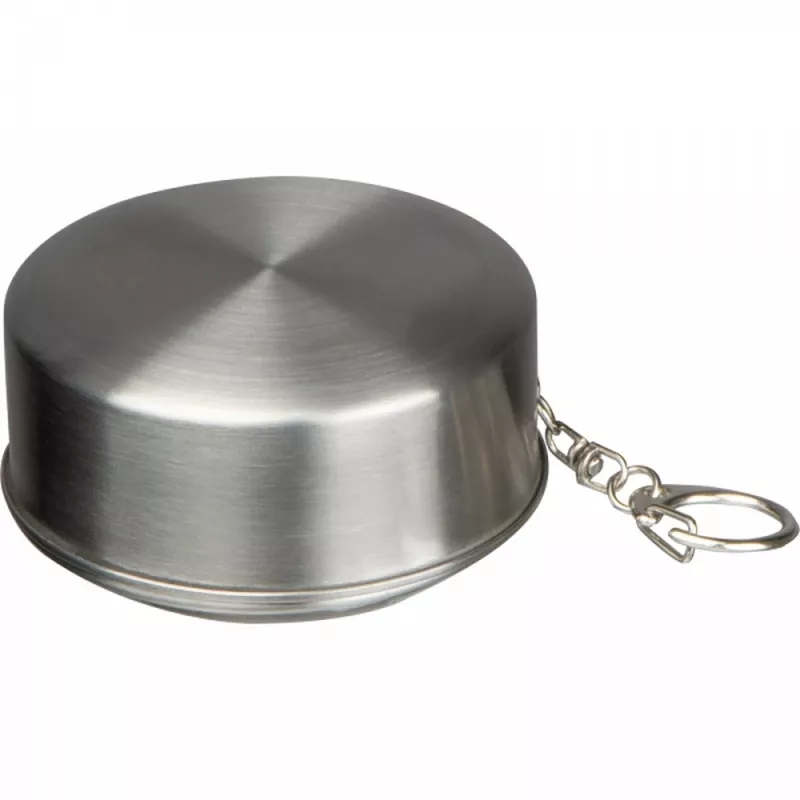 Kubek stalowy składany 250 ml HEATHER - szary (8399207)