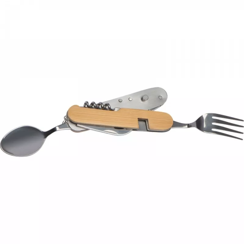 Sztućce turystyczne CONNOR - beżowy (8347913)