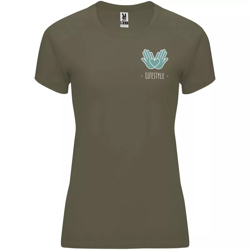 Damska koszulka techniczna 135 g/m² ROLY BAHRAIN WOMAN 0408 - Militar Green (R0408-MILIGRN)
