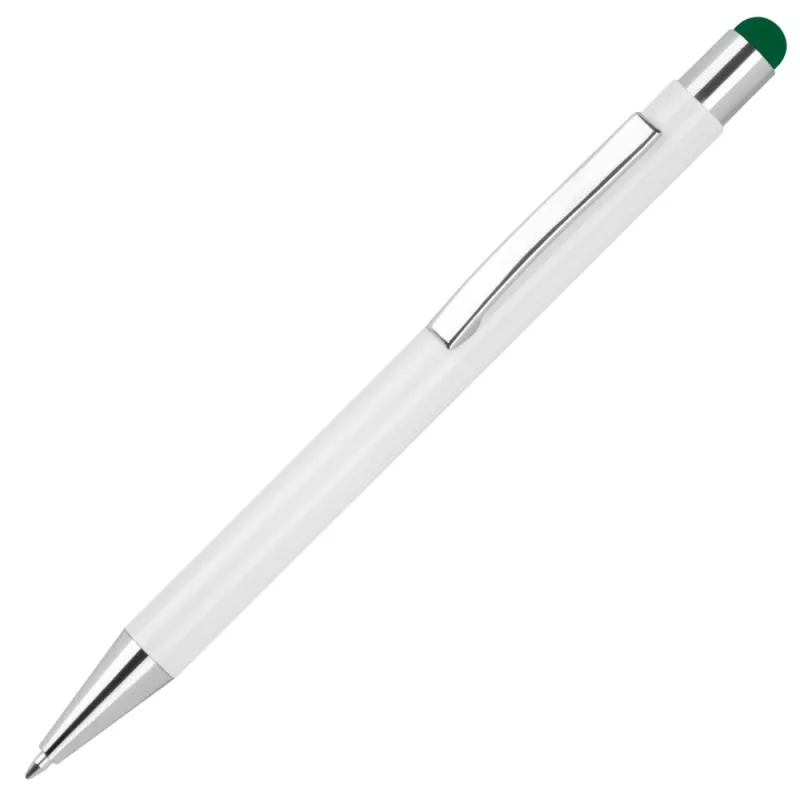 Długopis z touch penem - ciemnozielony (1323899)