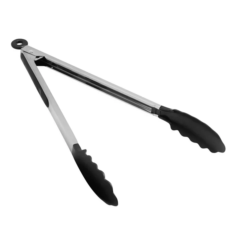 Szczypce ze stali nierdzewnej - czarny, srebrny (56-0604063)