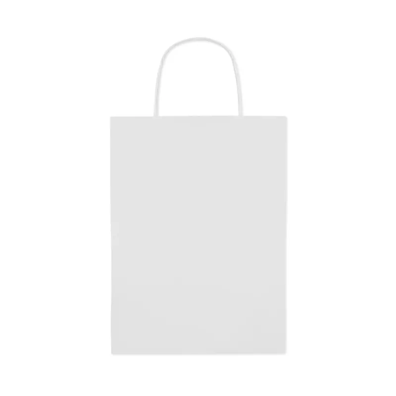 Torba papierowa z recyklingu 150 g/m² PAPER MEDIUM - Bialy (MO8808-06)