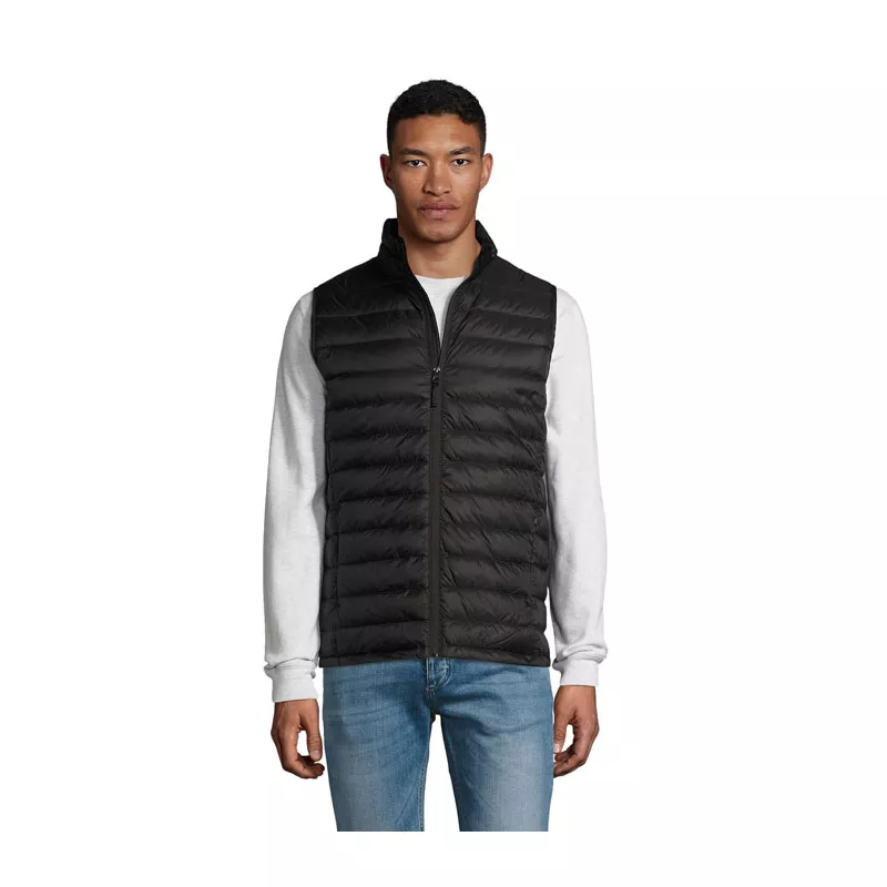 Kamizelka puchowa męska Sol's WILSON BW MEN - Czarny (S02889-BK)