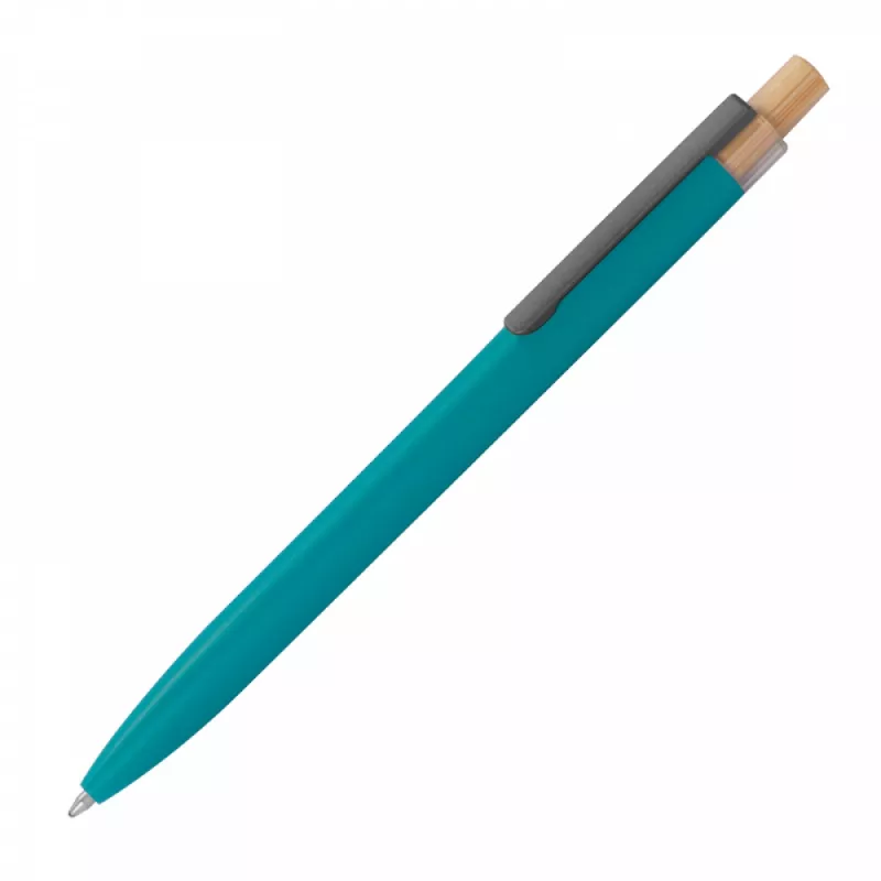 Długopis z aluminium z recyklingu - turkusowy (1384514)