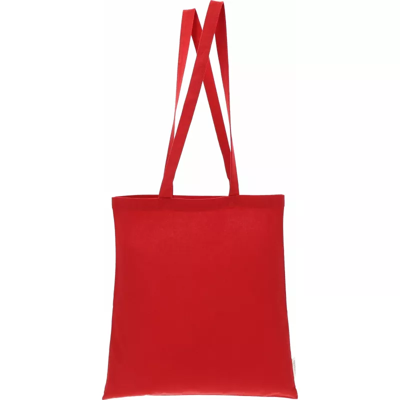Torba bawełniana z długimi uszami 180g/m2 z materiałów z recyklingu GLEN - czerwony (6469805)