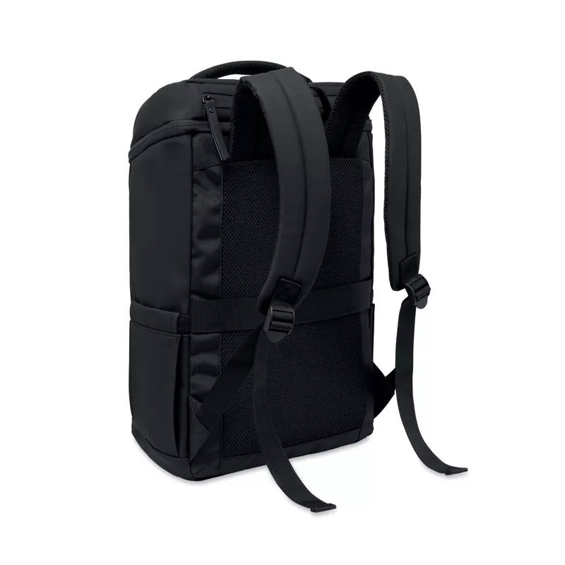 Plecak na laptop 15" z PU BOULDER - Czarny (MO3122-03)