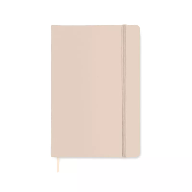 Notes A5 w okładce PU 96 kartek gładkie ARCONOT PLAIN - Zgaszona Biel (AR1804-43)