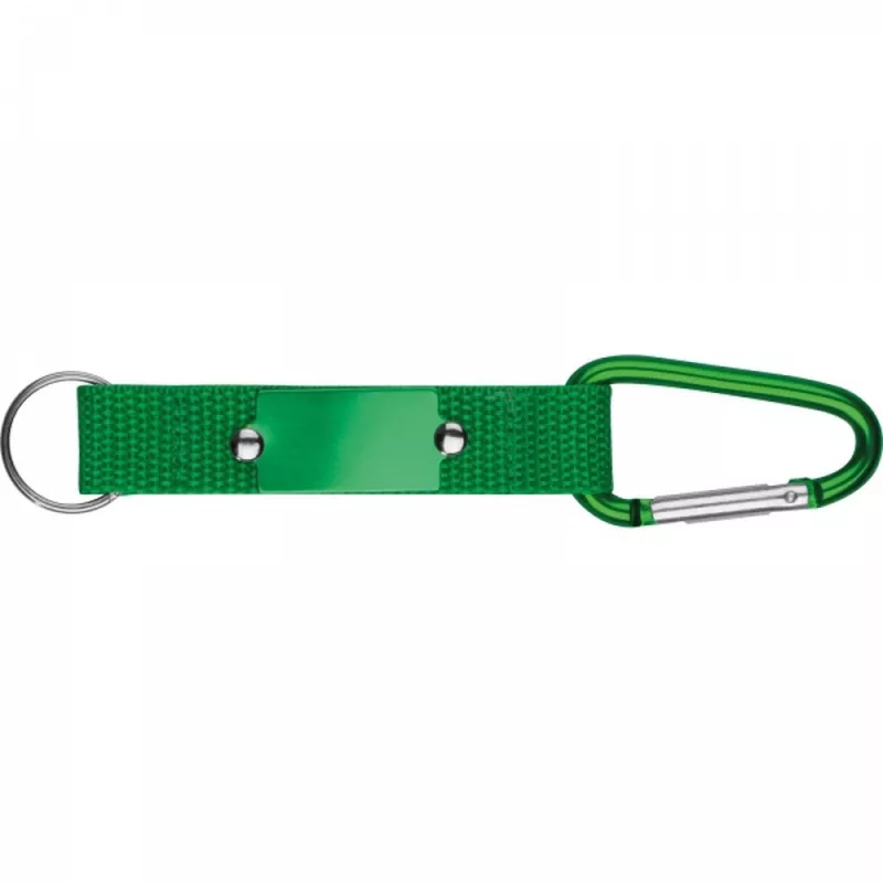 Brelok z karabińczykiem PHYLLIS - zielony (9116809)