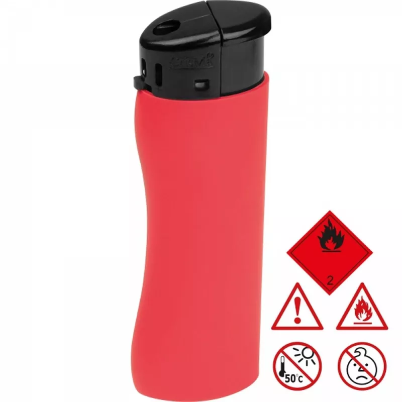 Zapalniczka plastikowa ANATOL - czerwony (9377705)