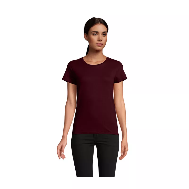 Koszulka organiczna 175 g/m² Sol's PIONEER WOMEN - Burgundy (S03579-BG)