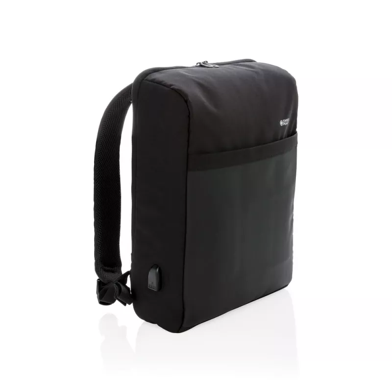 Plecak chroniący przed kieszonkowcami Swiss Peak - czarny (P762.371)