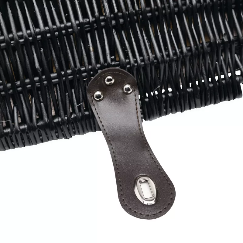 Wiklinowy kosz piknikowy - ciemnobrązowy (56-0604036)