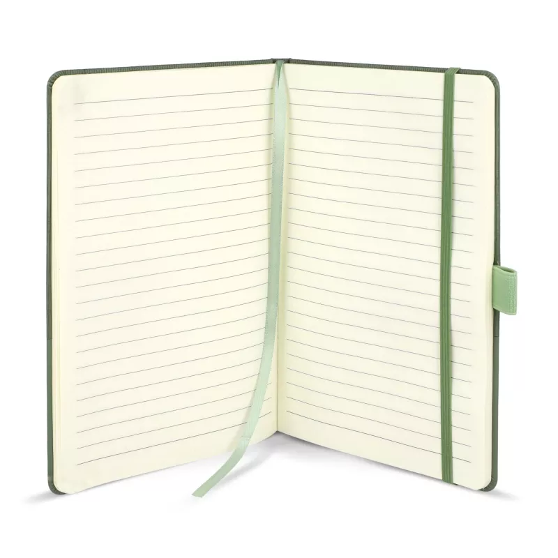 Notatnik Thermo Leather A5 - ciemnobrązowy / zielony (LT92088-N5031)