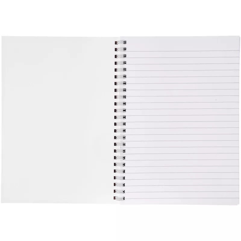 Notatnik Desk-Mate® w formacie A5 z okładką wykonaną z syntetycznego materiału. - Biały (21271000)