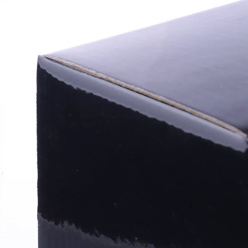 P/713 Pudełko na filiżankę z okienkiem - Czarny błysk (P713-Czarny błysk)