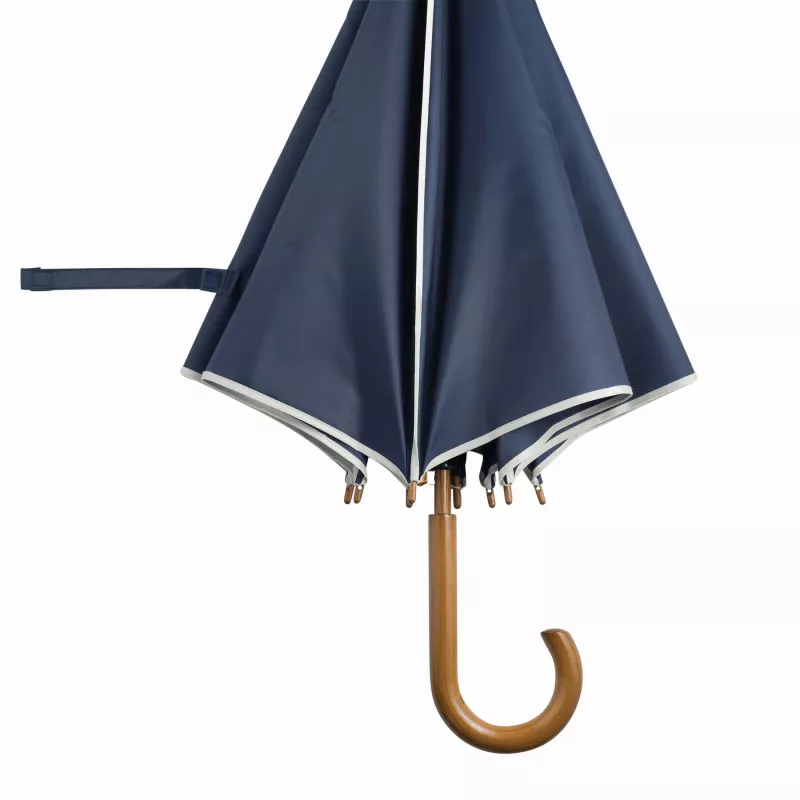 Automatyczny parasol - beżowy, granatowy (56-0103090)