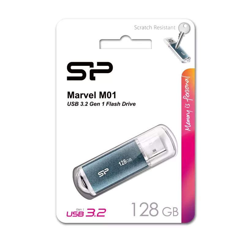 Pendrive Marvel M01, 128GB 3.0 Silicon Power - jasnoniebieski (EG 810824 128GB)