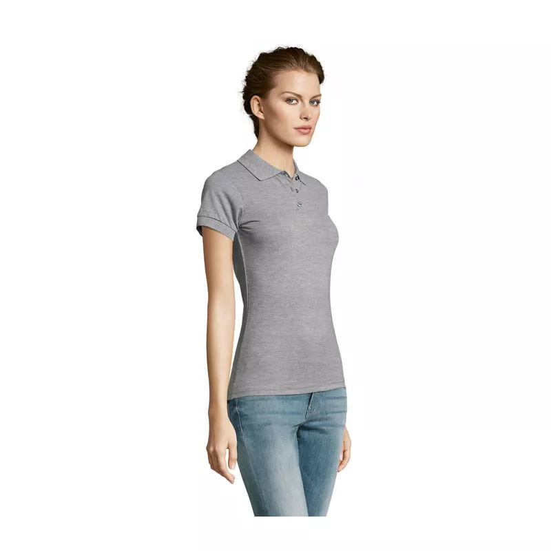 Koszulka polo damska 200 g/m² Sol's PRIME WOMEN - Szary Melanż 2 (S00573-GY)