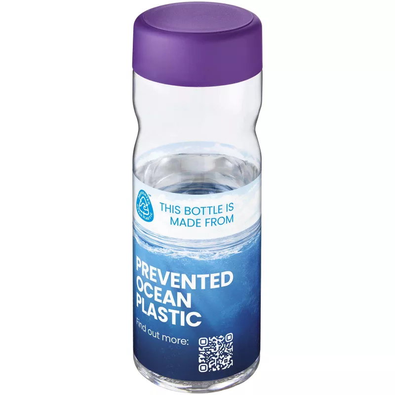 H2O Eco Base screw cap water bottle 650 ml - Fioletowy-Przezroczysty (21043596)