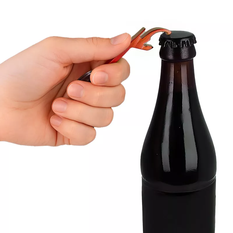 Brelok z otwieraczem do butelek - pomarańczowy (LT93104-N0026)