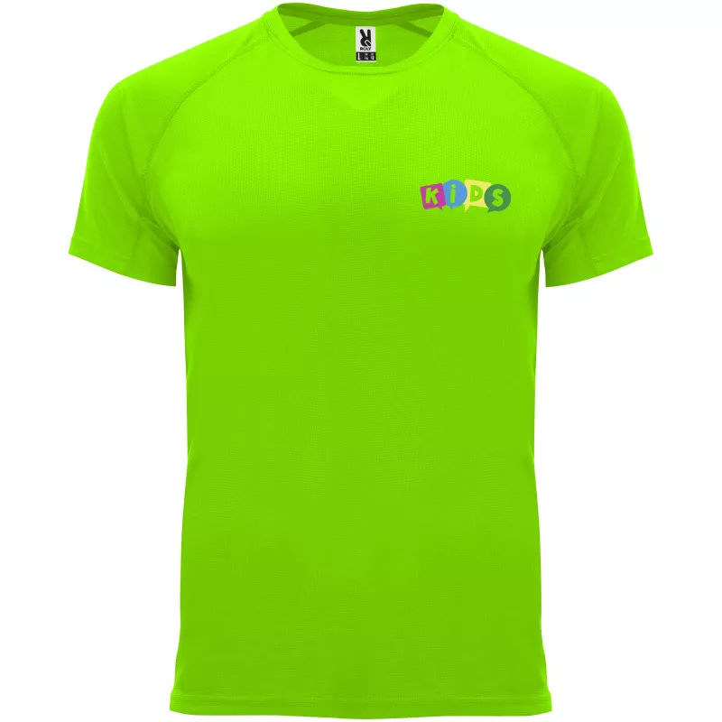 Bahrain sportowa koszulka dziecięca z krótkim rękawem - Fluor Green (K0407-FLGREEN)