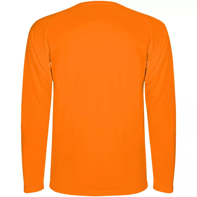 Męska koszulka sportowa Montecarlo z długim rękawem - Fluor Orange (R0415-FLORANGE)