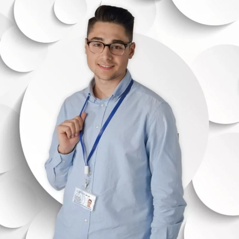 Smycz do transferu danych z micro USB LE PORT - niebieski (063904)