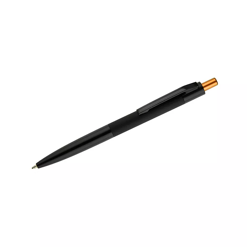 Długopis metalowy z powłoką soft touch i lustrzanym grawerem PAUL - złoty (19746-24)