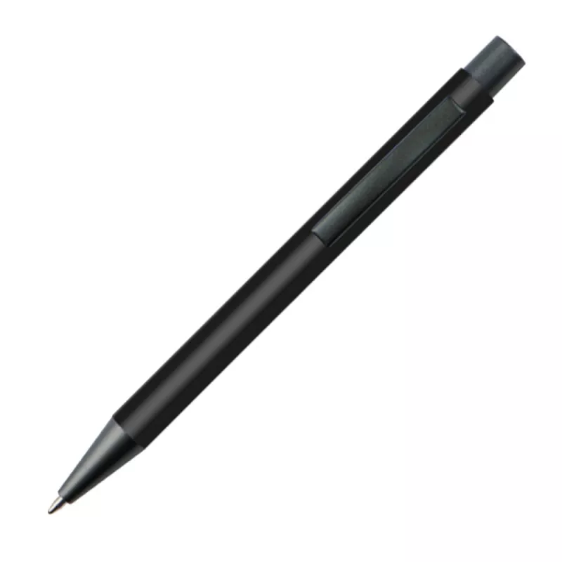 Długopis reklamowy plastikowy z metalowym klipem - czarny (1094503)
