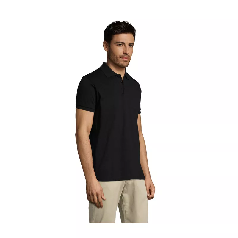 Koszulka polo męska 200 g/m² Sol's PRIME MEN - Czarny (S00571-BK)