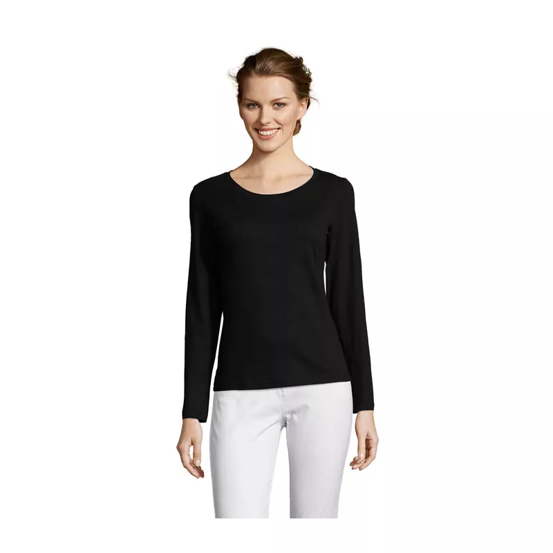 Longsleeve damski 150 g/m² Sol's MAJESTIC - Deep Black (S11425-DB)