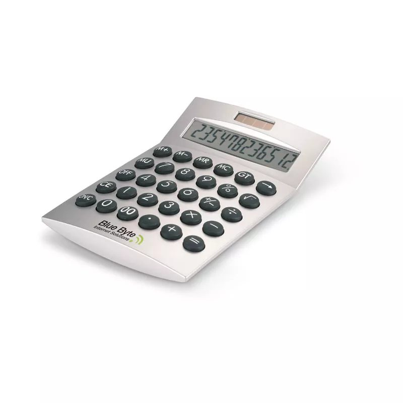 Kalkulator 12-cyfrowy solarny BASICS - Srebrny Mat (AR1253-16)