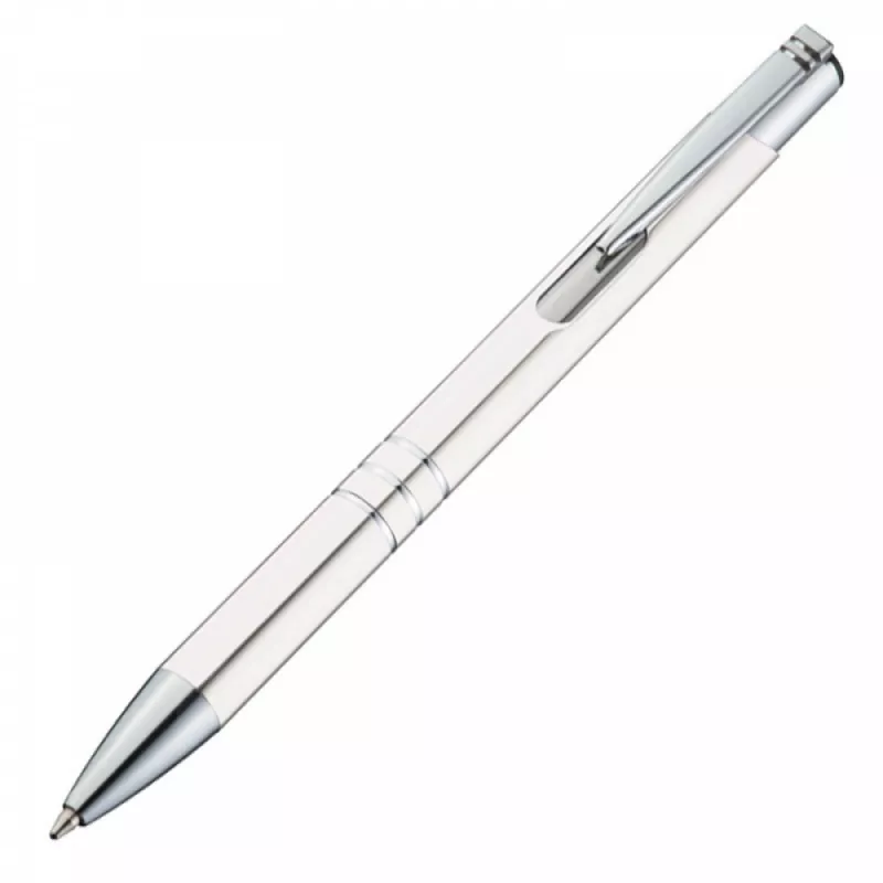 Długopis metalowy anodyzowany - biały (1333906)