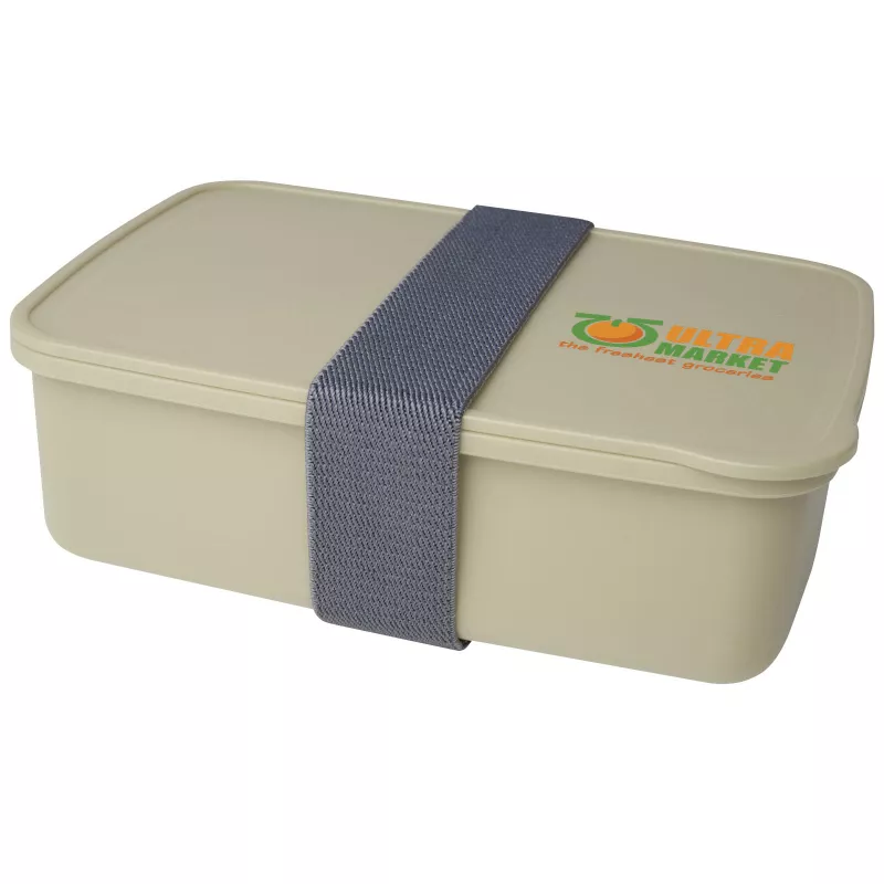 Lunchbox reklamowy 800 ml DOVI z recyklingu - Beżowy (11327402)