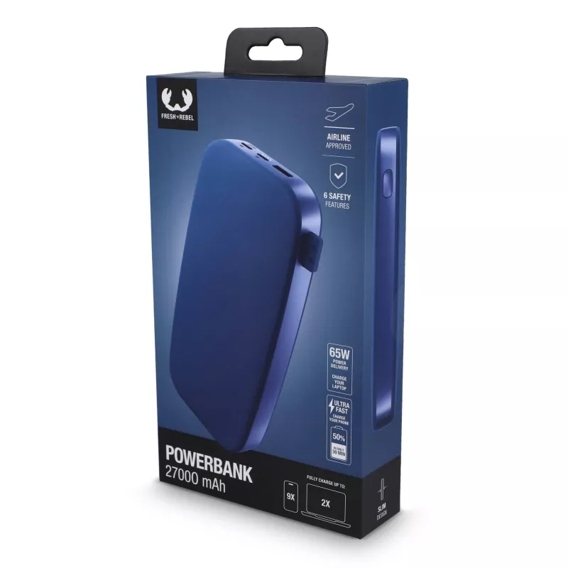 2PB27100 I Fresh 'n Rebel Powerbank 27000mAh 65W - niebieski (LT49405-N0011)