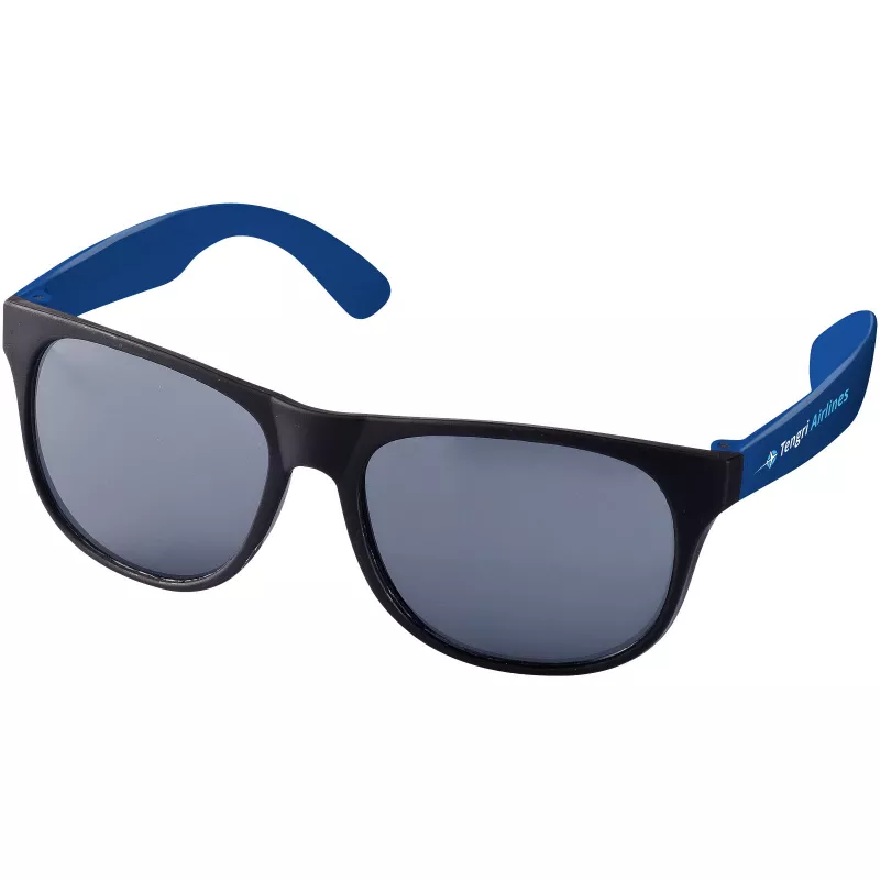 Reklamowe okulary przeciwsłoneczne RETRO - Czarny-Niebieski (10034401)