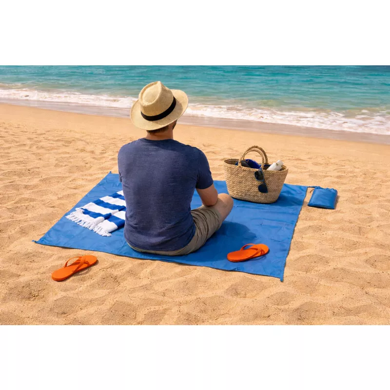 Wodoodporna mata piknikowa TERLA - turkusowy (20607-03)