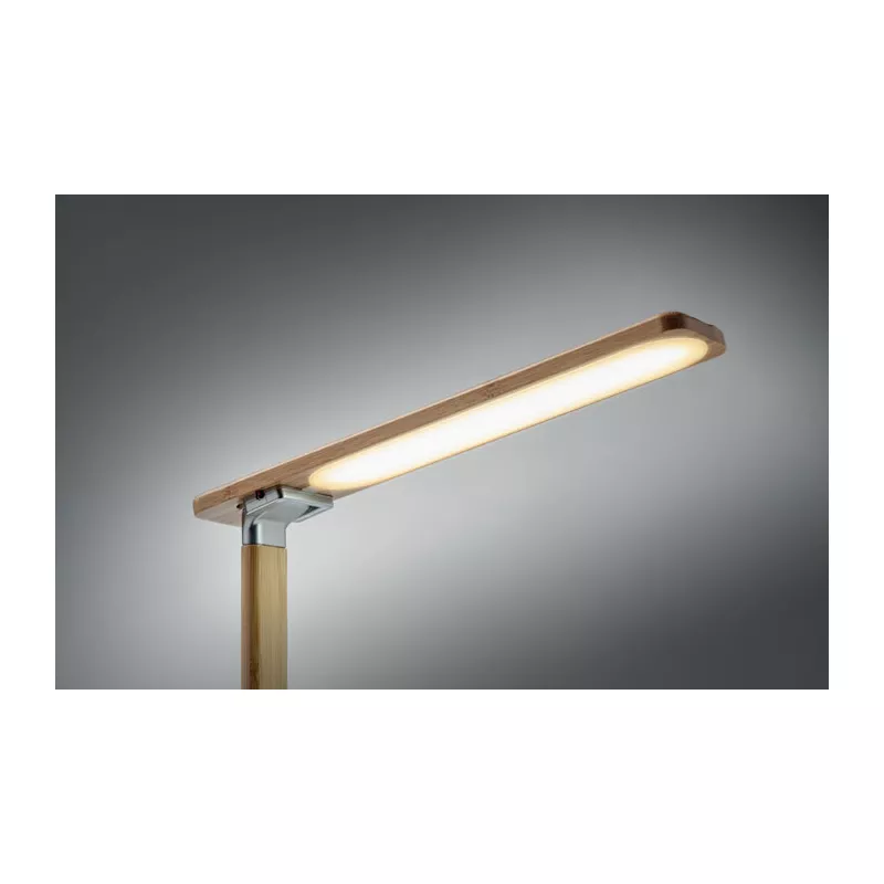 Lampka biurkowa z ładowarką 10W NEAT LIGHT - Drewna (MO6346-40)