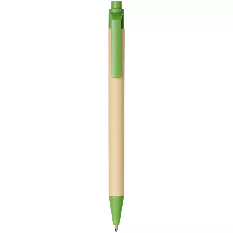 Długopis Berk z kartonu z recyklingu i plastiku kukurydzianego - Zielony (10738404)