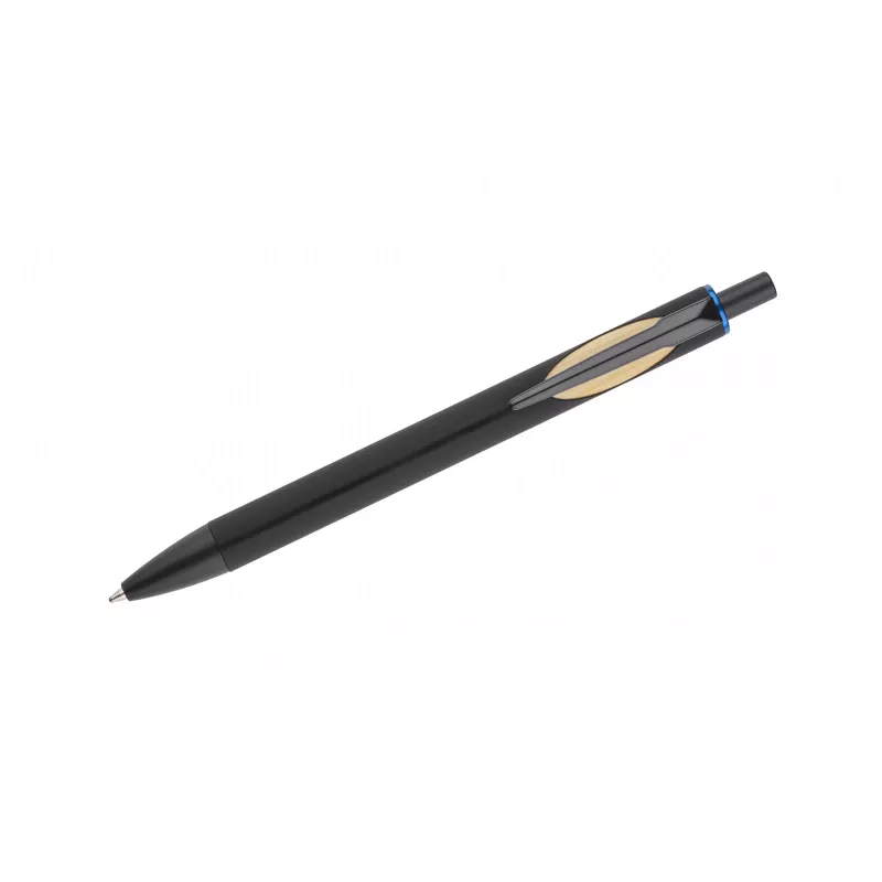 Długopis metalowy FRANK z powierzchnią soft touch- - błękitny (19063-08)