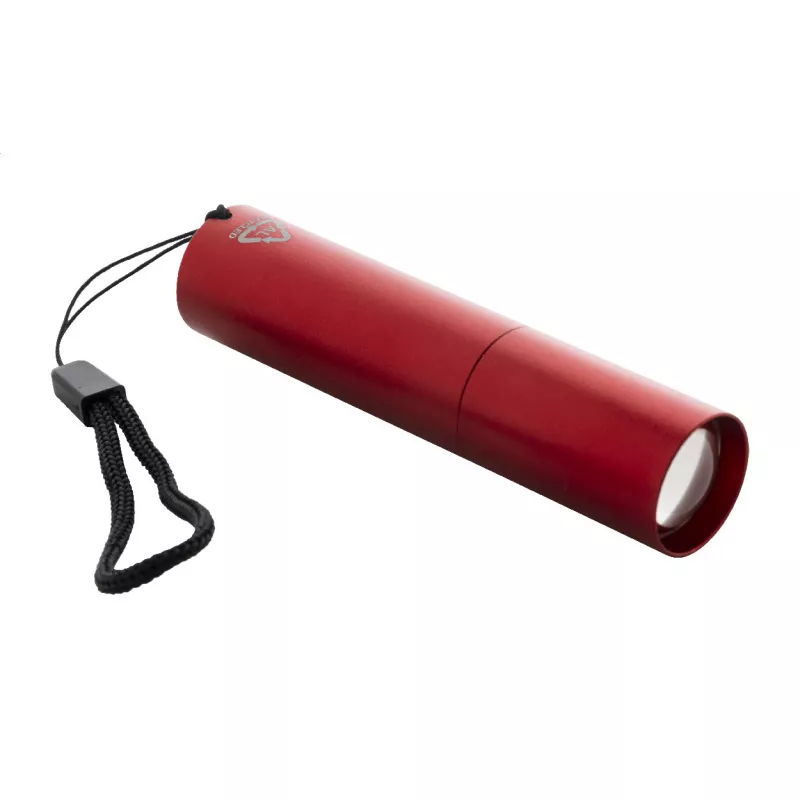 Chargelight Tone latarka akumulatorowa z recyklingowanego aluminium - czerwony (AP864122-05)