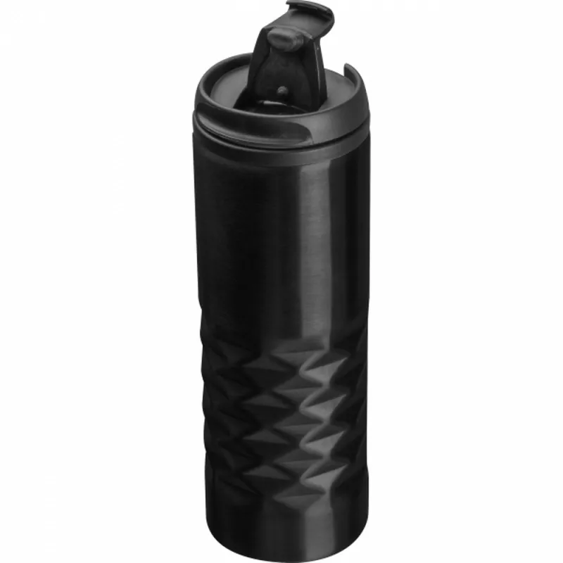 Kubek termiczny stalowy SANTANDER 500 ml - czarny (291403)