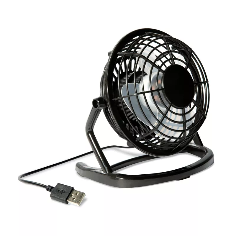 Wentylator biurkowy USB z włącznikiem AIRY - Czarny (MO8763-03)