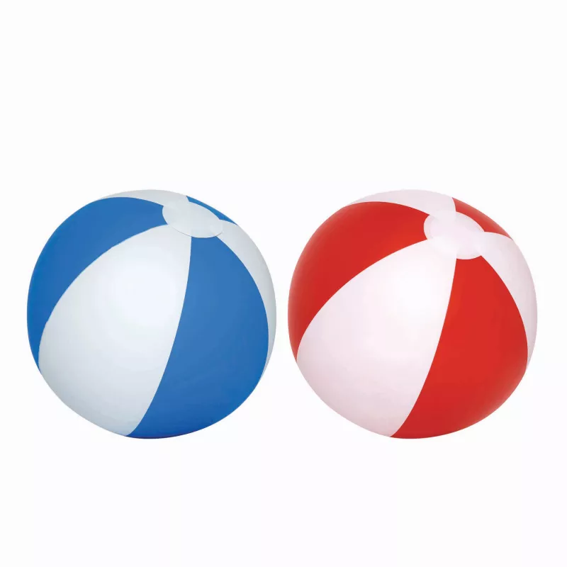 Nadmuchiwana piłka plażowa - biały, czerwony (56-0602077)