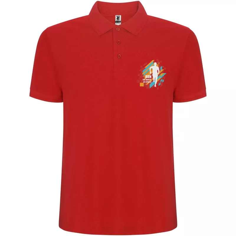 Pegaso Premium koszulka męska polo z krótkim rękawem - Czerwony (R6609-RED)