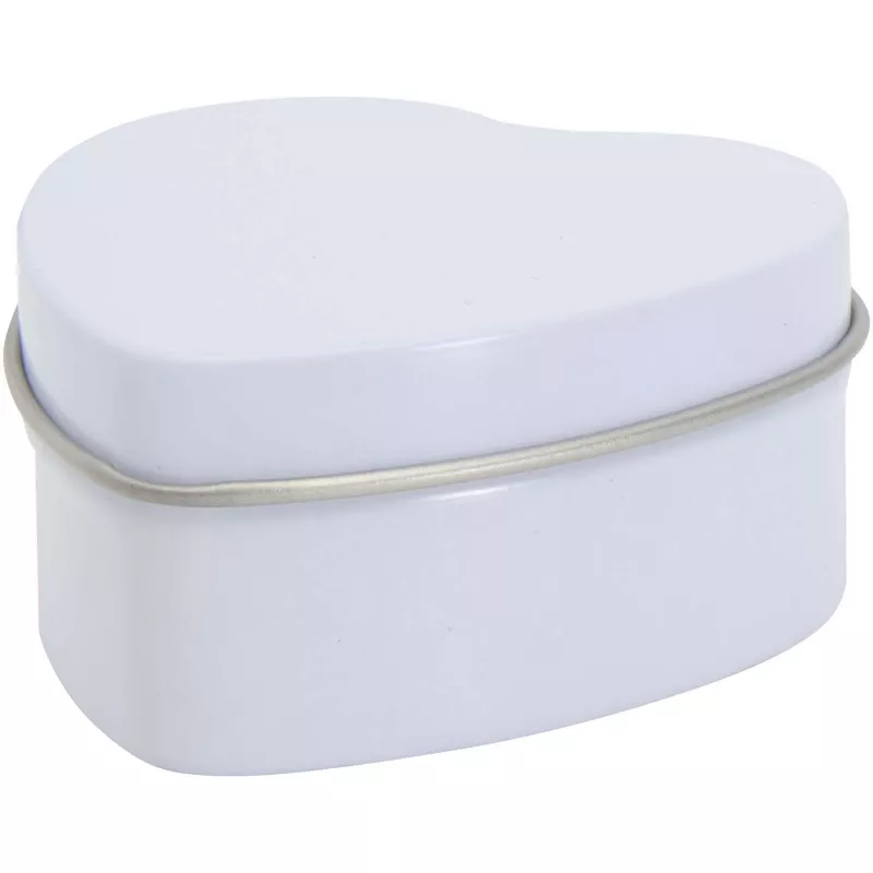 Blissful świeca w puszce w kształcie serca o zapachu wanilii - Biały (12635301)