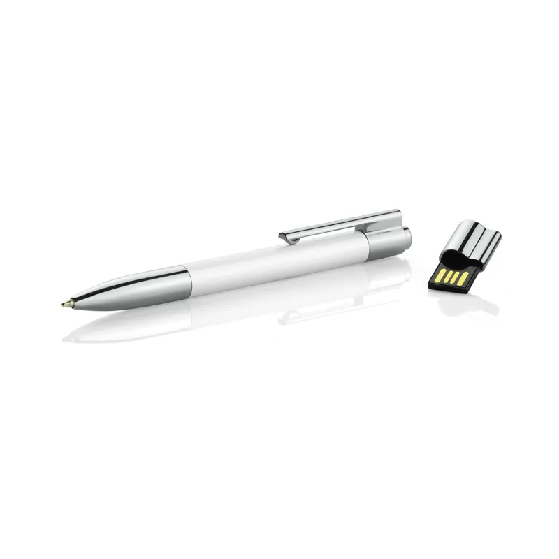 Długopis z pamięcią USB BRAINY 8 GB - biały (44301-01)